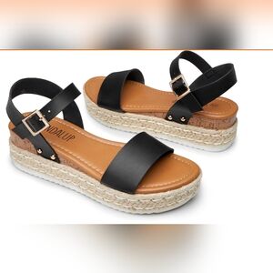 SANDALUP Women's Espadrilles Platform Wedge Sandals